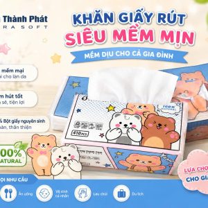 Khăn giấy rút Long Thành Phát (4 lớp siêu mềm)
